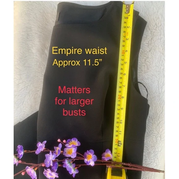 5 ⭐️TAHARI x Larry Levin 🔝 Style& Quality, Empire Waist princess seams - Picture 10 of 16